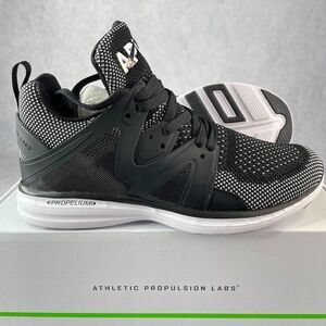 APL Ascend Lace Up Shoes Womens Size 8.5 Mens Size 7 Black + White Sneakers $225